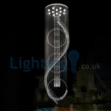 Candelabru modern și contemporan Corp de fixare suspendat cu picătură de ploaie din cristal Candelabru modern și contemporan Corp de fixare suspendat cu picătură de ploaie din cristal