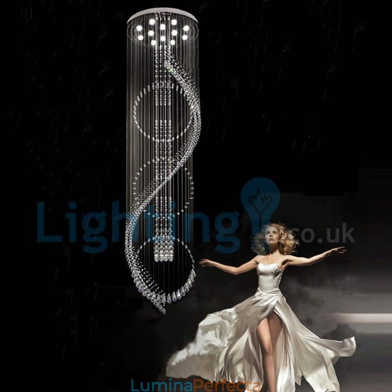 Candelabru modern și contemporan Corp de fixare suspendat cu picătură de ploaie din cristal