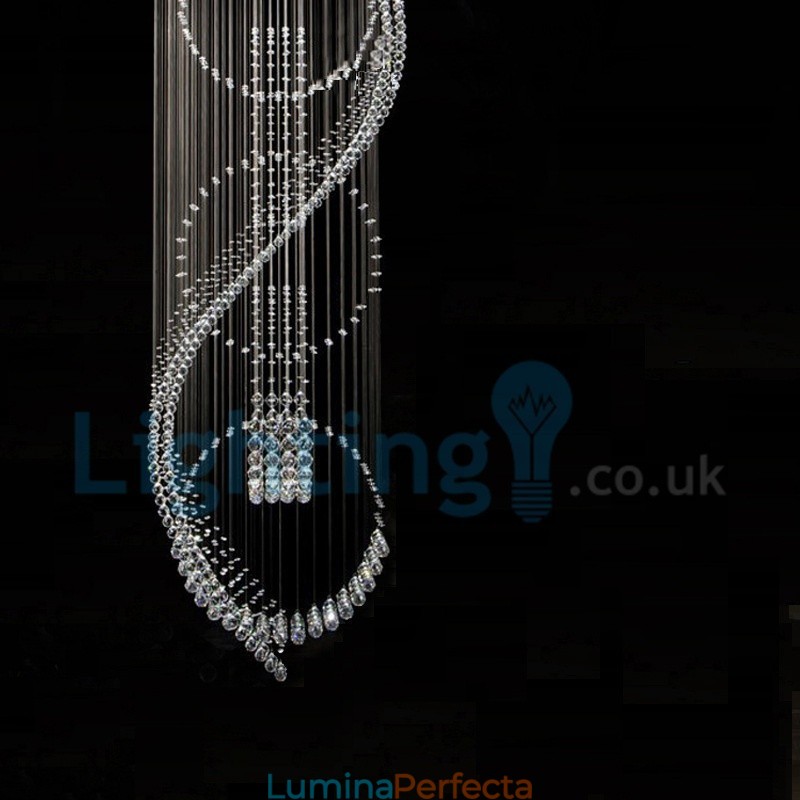 Candelabru modern și contemporan Corp de fixare suspendat cu picătură de ploaie din cristal