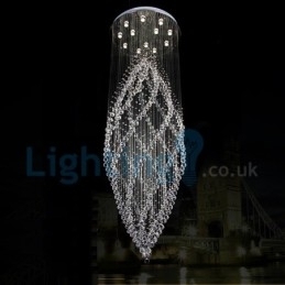 Candelabru modern și contemporan Corp de fixare suspendat cu picătură de ploaie din cristal
