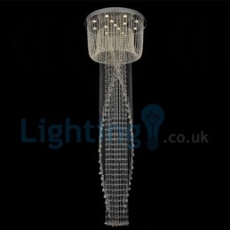 Candelabru modern și contemporan Corp de fixare suspendat cu picătură de ploaie din cristal