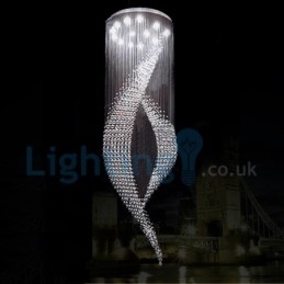Candelabru modern și contemporan Corp de fixare suspendat cu picătură de ploaie din cristal