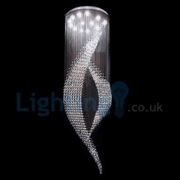 Candelabru modern și contemporan Corp de fixare suspendat cu picătură de ploaie din cristal