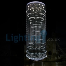 Candelabru modern și contemporan Corp de fixare suspendat cu picătură de ploaie din cristal