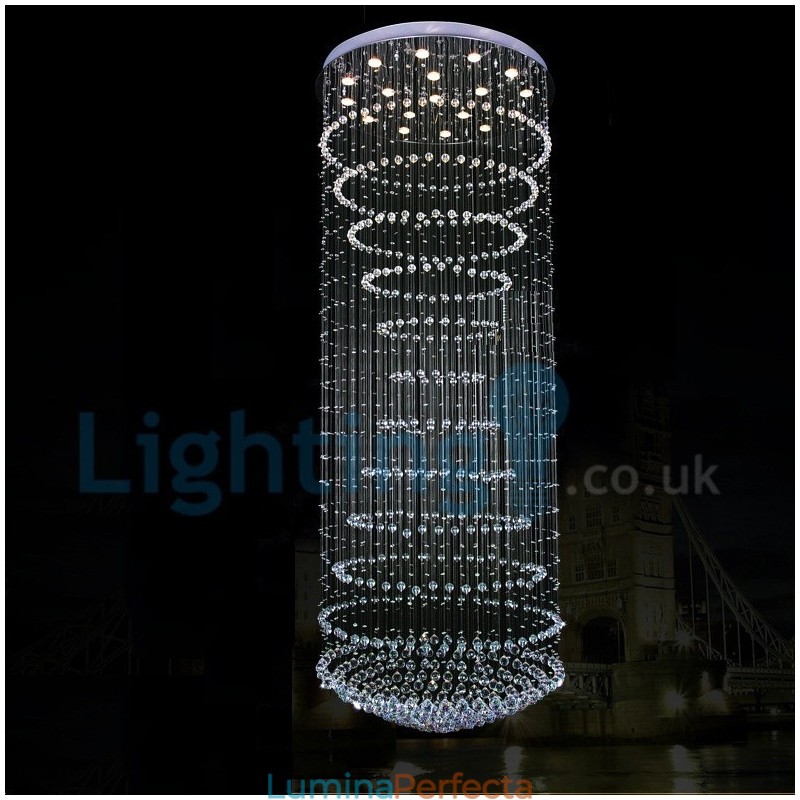 Candelabru modern și contemporan Corp de fixare suspendat cu picătură de ploaie din cristal