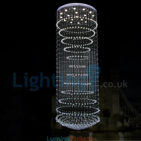 Candelabru modern și contemporan Corp de fixare suspendat cu picătură de ploaie din cristal Candelabru modern și contemporan Corp de fixare suspendat cu picătură de ploaie din cristal