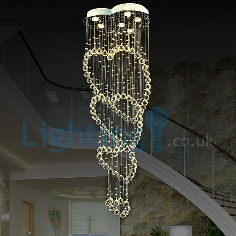 Candelabru modern și contemporan Corp de fixare suspendat cu picătură de ploaie din cristal