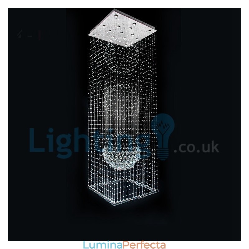 Candelabru modern și contemporan Corp de fixare suspendat cu picătură de ploaie din cristal