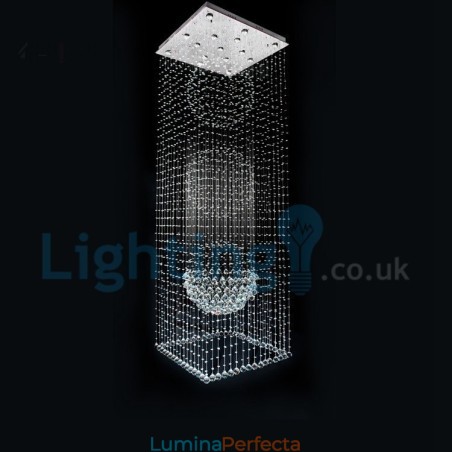 Candelabru modern și contemporan Corp de fixare suspendat cu picătură de ploaie din cristal Candelabru modern și contemporan Corp de fixare suspendat cu picătură de ploaie din cristal