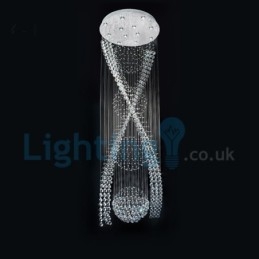 Candelabru modern și contemporan Corp de fixare suspendat cu picătură de ploaie din cristal