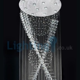 Candelabru modern și contemporan Corp de fixare suspendat cu picătură de ploaie din cristal