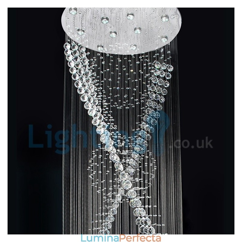 Candelabru modern și contemporan Corp de fixare suspendat cu picătură de ploaie din cristal