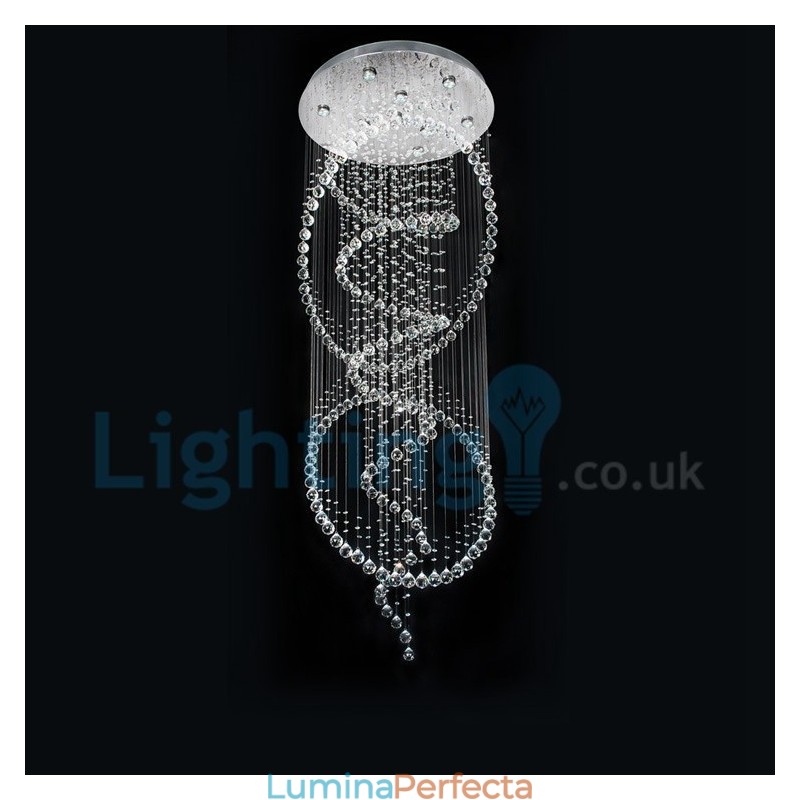 Candelabru modern și contemporan Corp de fixare suspendat cu picătură de ploaie din cristal