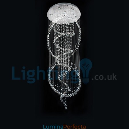 Candelabru modern și contemporan Corp de fixare suspendat cu picătură de ploaie din cristal Candelabru modern și contemporan Corp de fixare suspendat cu picătură de ploaie din cristal