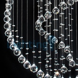 Candelabru modern și contemporan Corp de fixare suspendat cu picătură de ploaie din cristal