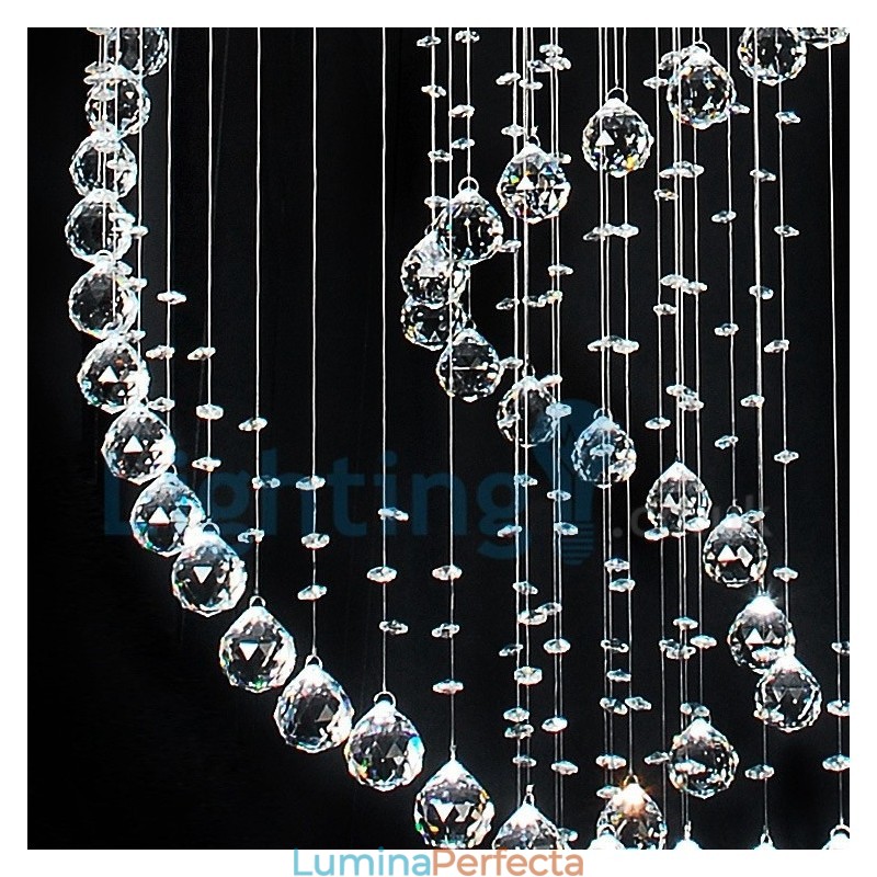 Candelabru modern și contemporan Corp de fixare suspendat cu picătură de ploaie din cristal