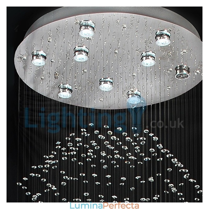 Candelabru modern și contemporan Corp de fixare suspendat cu picătură de ploaie din cristal