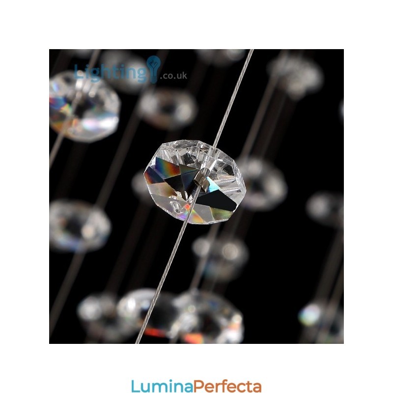 Candelabru de cristal Modern Bird Nest Plafoniera duplex de lux
