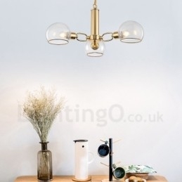 Candelabru cu 3 lumini nordic postmodern creativ din sticlă Magic Bean