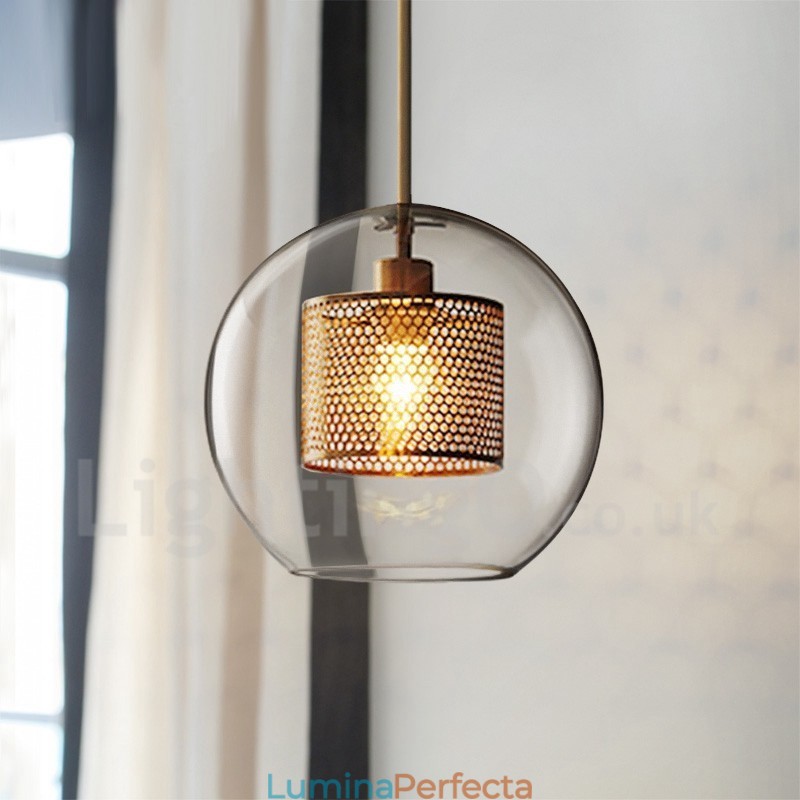Decorație modernă, minimalistă, în stil nordic, bilă de sticlă pentru cafenea