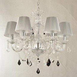 Candelabru Cristal Lux Modern 1 Tiers Living 6 Lumini