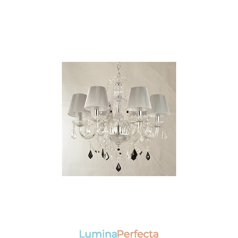 Candelabru Cristal Lux Modern 1 Tiers Living 6 Lumini