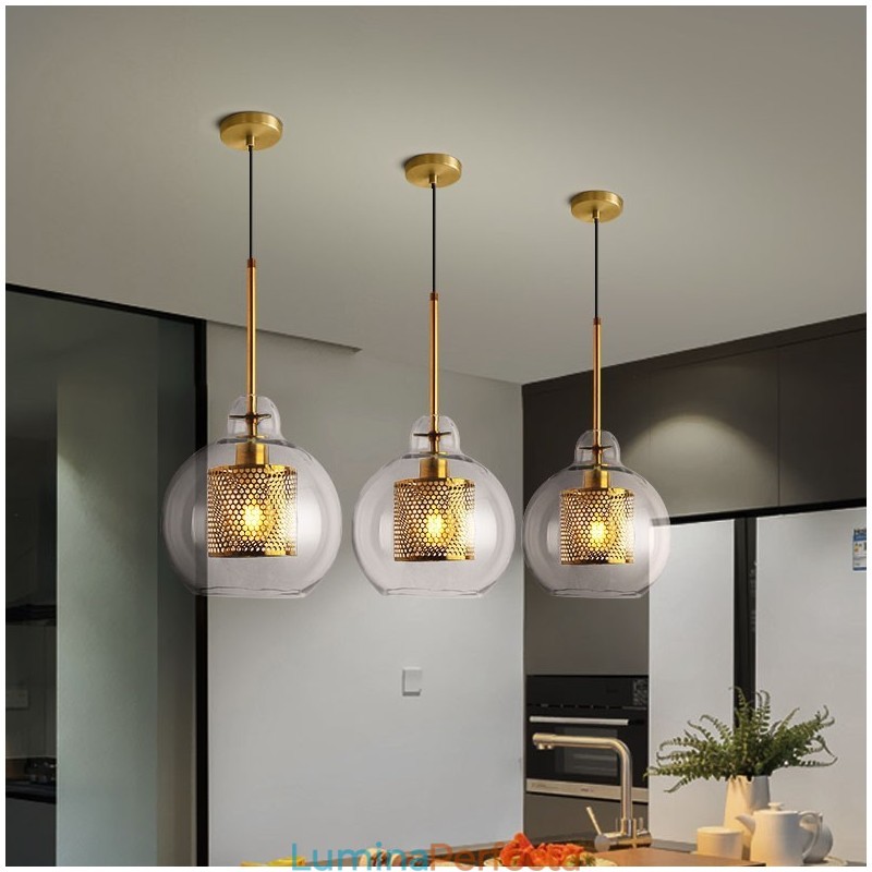 Decorație modernă, minimalistă, în stil nordic, bilă de sticlă pentru cafenea