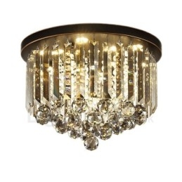 Plafoniere retro rotunde de cristal gri