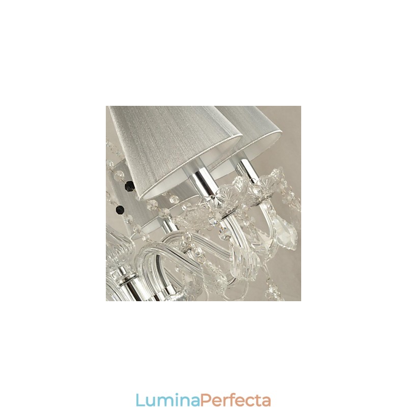 Candelabru Cristal Lux Modern 1 Tiers Living 6 Lumini