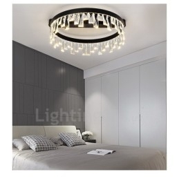 Lumină circulară de cristal modernă, minimalistă, creativă