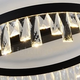 Lumină circulară de cristal modernă, minimalistă, creativă