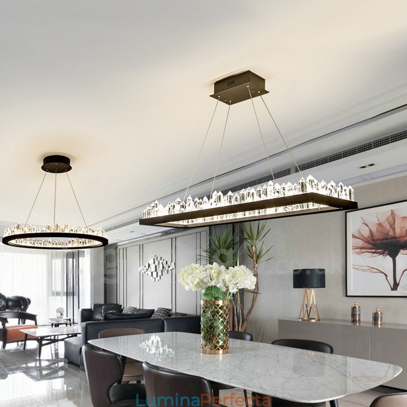Cel mai nou design, dreptunghiular, cristal pendant