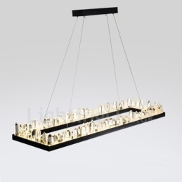 Cel mai nou design, dreptunghiular, cristal pendant