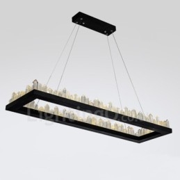 Cel mai nou design, dreptunghiular, cristal pendant