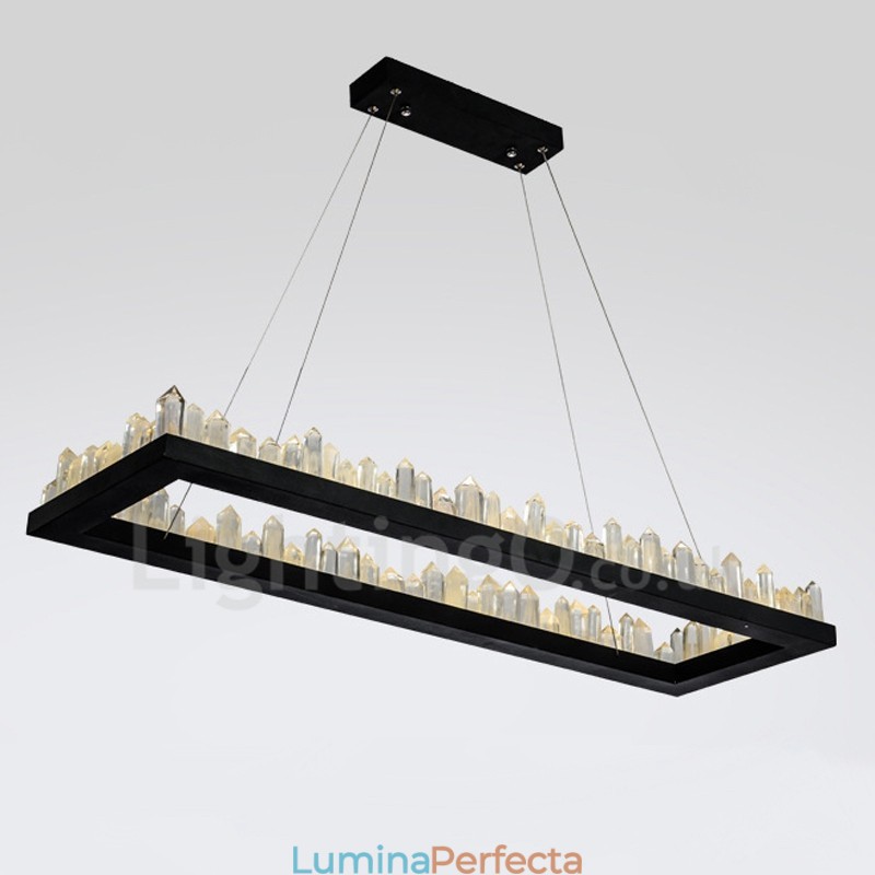 Cel mai nou design, dreptunghiular, cristal pendant
