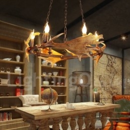 Candelabru inel rustic cu 6 lumini