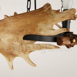 Candelabru inel rustic cu 6 lumini