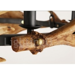 Candelabru inel rustic cu 6 lumini