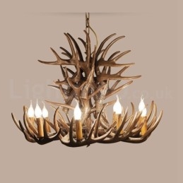 Candelabru cu 9 lumini rustice artistice retro Antler