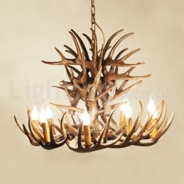 Candelabru cu 9 lumini rustice artistice retro Antler