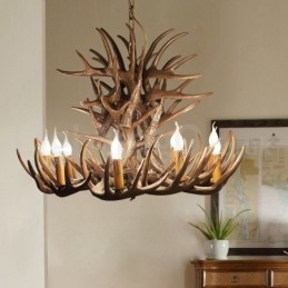 Candelabru cu 9 lumini rustice artistice retro Antler