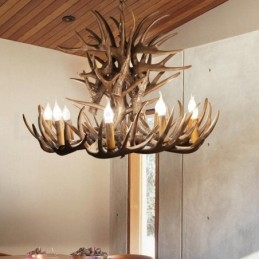 Candelabru cu 9 lumini rustice artistice retro Antler