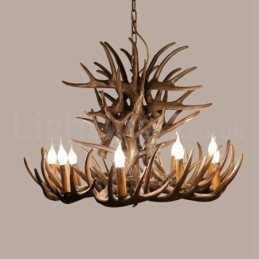 Candelabru cu 9 lumini rustice artistice retro Antler