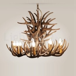 Candelabru cu 9 lumini rustice artistice retro Antler