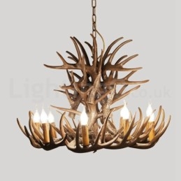 Candelabru cu 9 lumini rustice artistice retro Antler