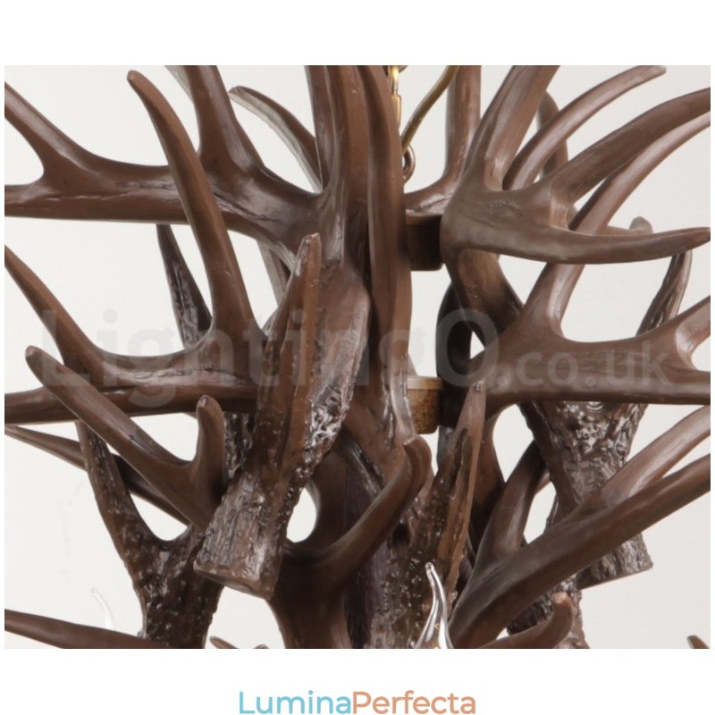 Candelabru cu 9 lumini rustice artistice retro Antler