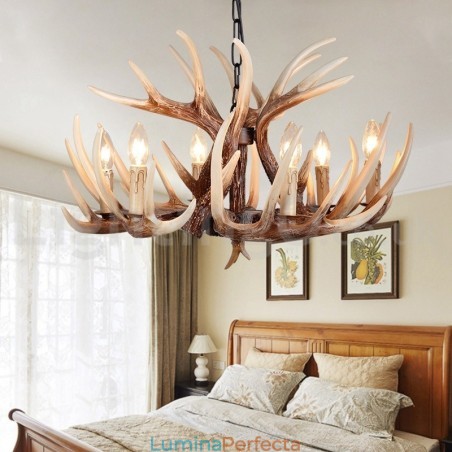 Candelabru cu 6 lumini, rustic, artistic, retro, vintage Candelabru cu 6 lumini, rustic, artistic, retro, vintage