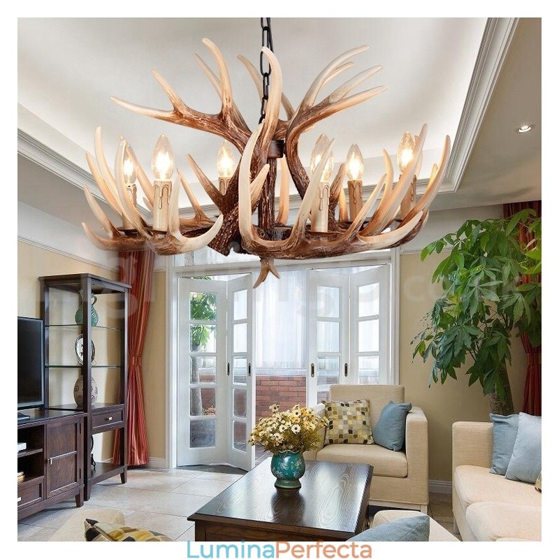 Candelabru cu 6 lumini, rustic, artistic, retro, vintage