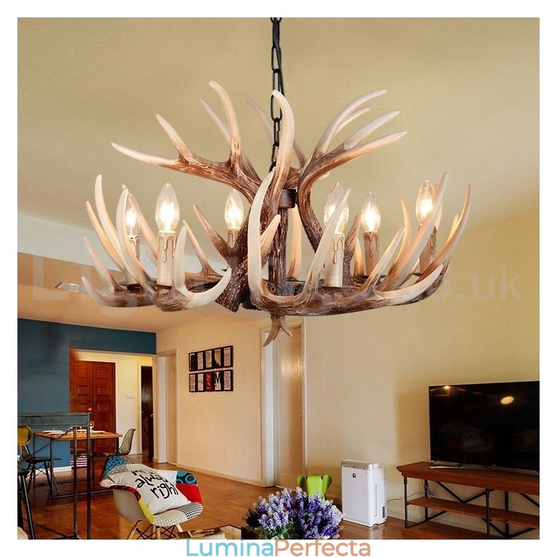 Candelabru cu 6 lumini, rustic, artistic, retro, vintage