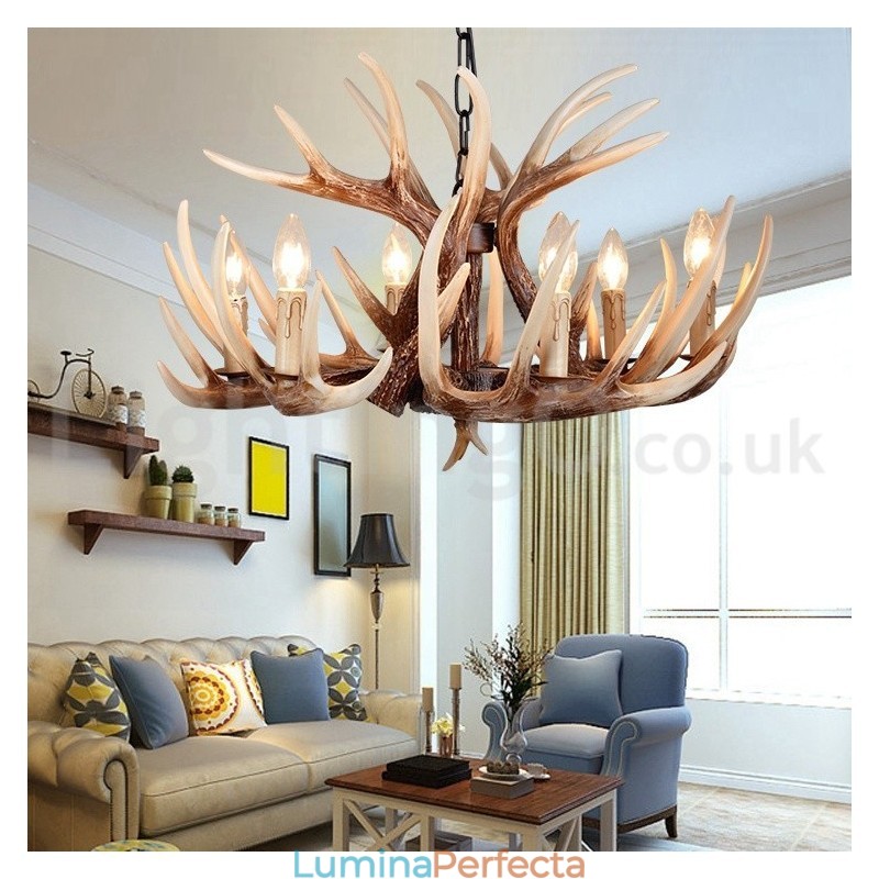 Candelabru cu 6 lumini, rustic, artistic, retro, vintage